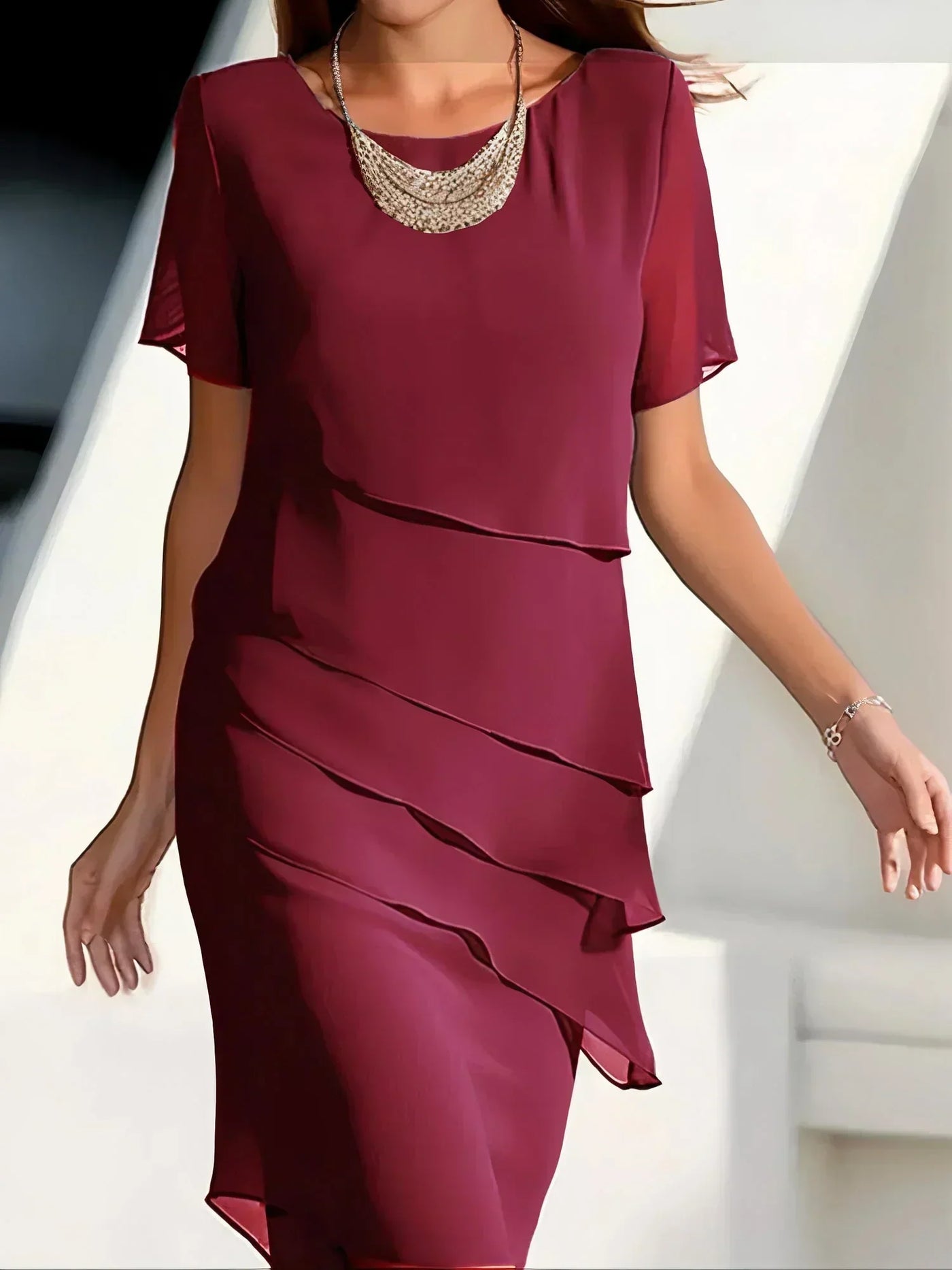 Sophia | Elegant dress with tummy coverage
