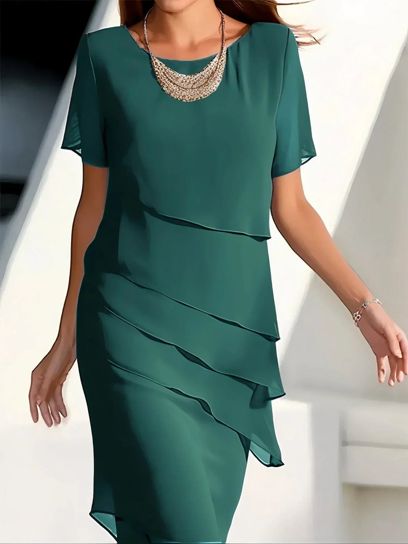 Sophia | Elegant dress with tummy coverage